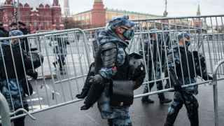 Манежную площадь в Москве огородили накануне митинга